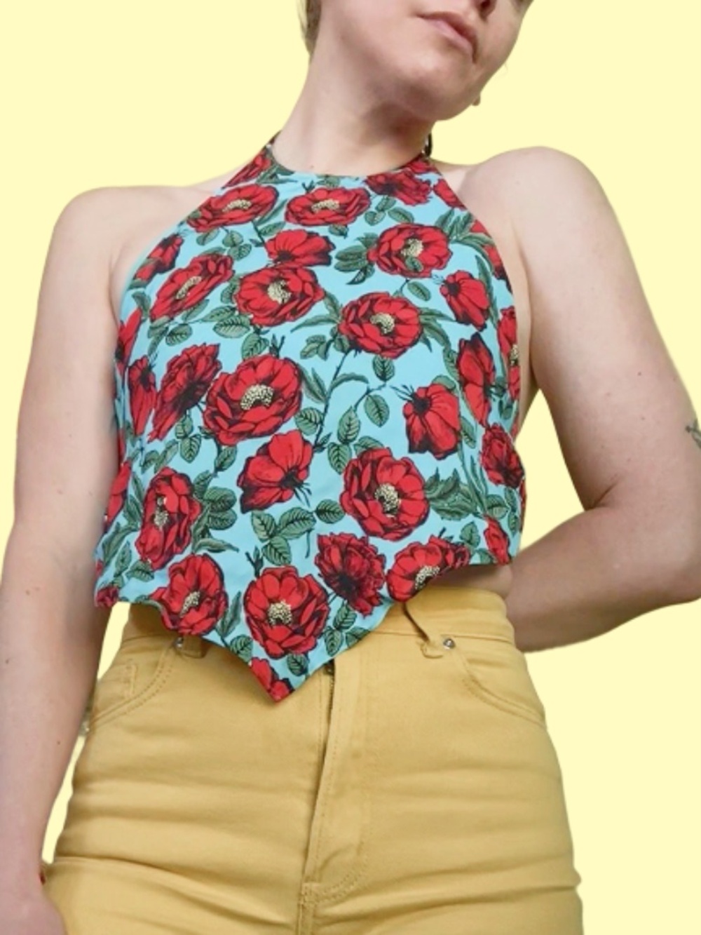 Alice + Olivia Frenchie Handkerchief Top